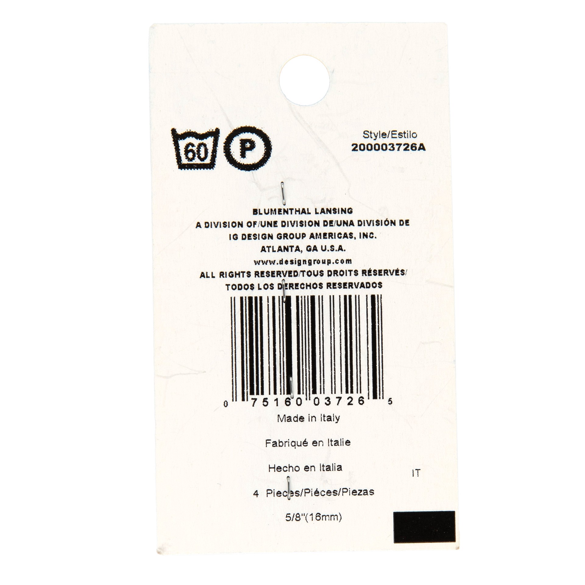 slide 2 of 3, Blumenthal Lansing Spectrum Cool 5/8" Blue 4-Hole Buttons, 4ct., 4 ct