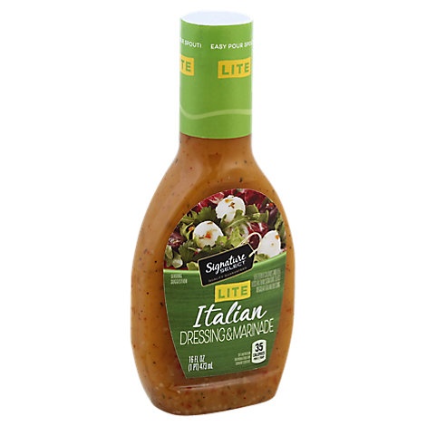 slide 1 of 1, Signature Select Dressing & Marinade Lite Italian, 16 fl oz