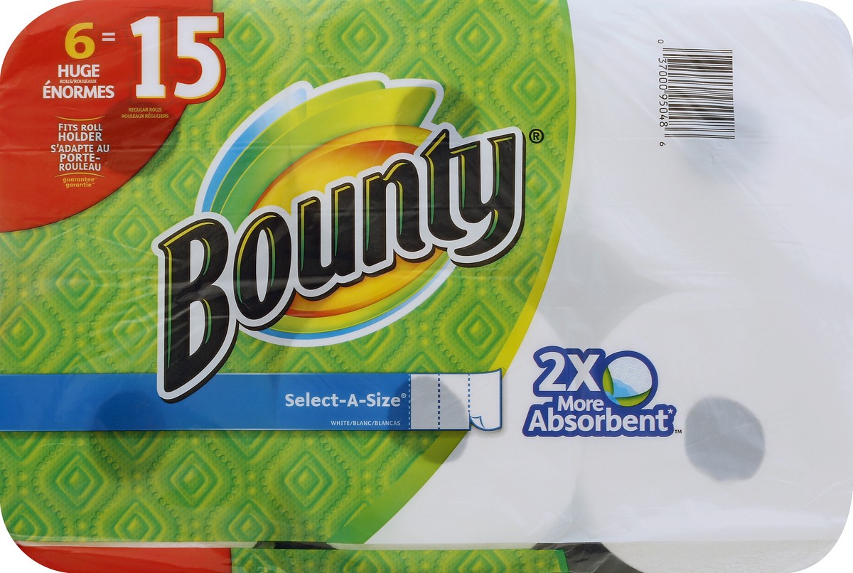 slide 3 of 5, Bounty Paper Towels 6 ea, 6 ct