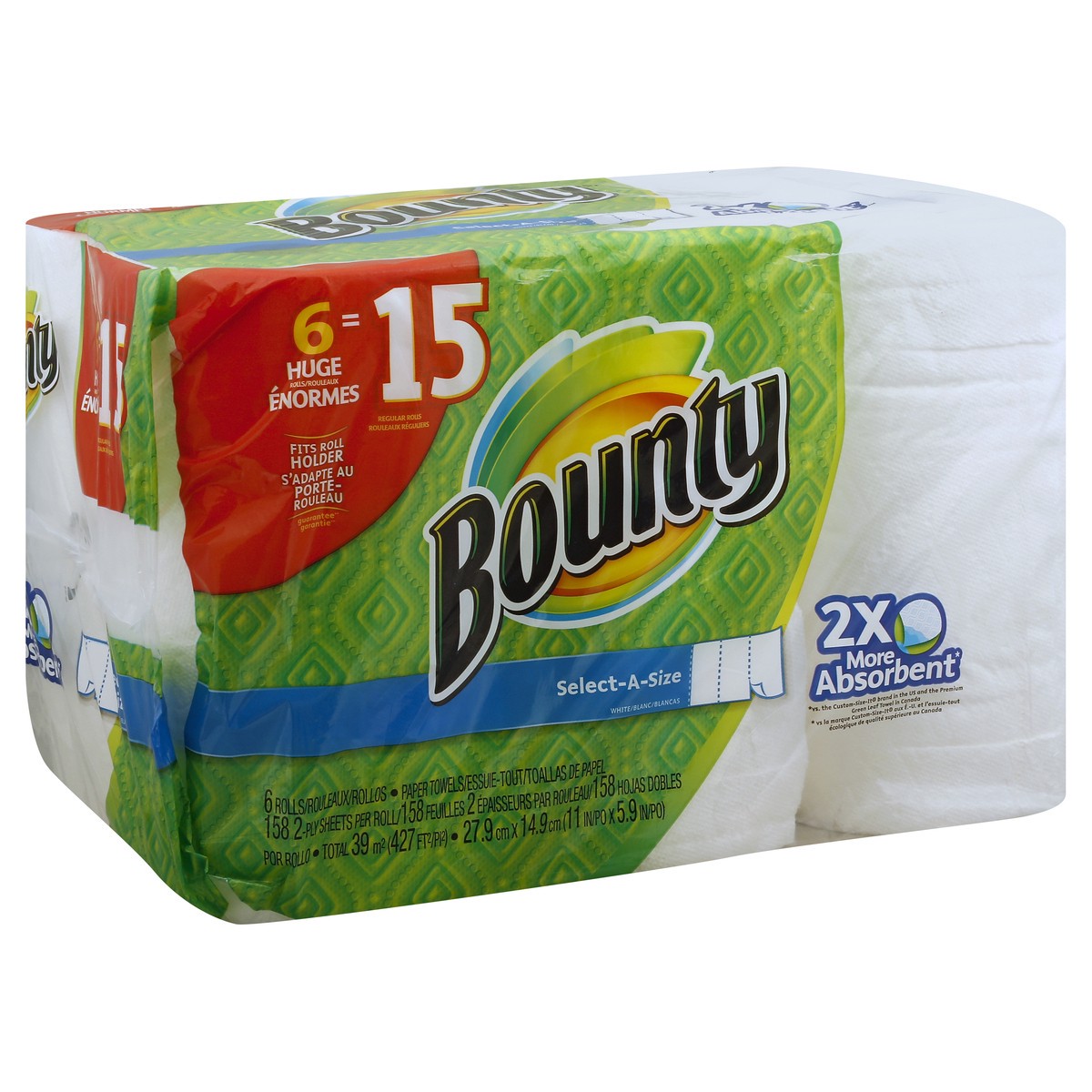 slide 4 of 5, Bounty Paper Towels 6 ea, 6 ct