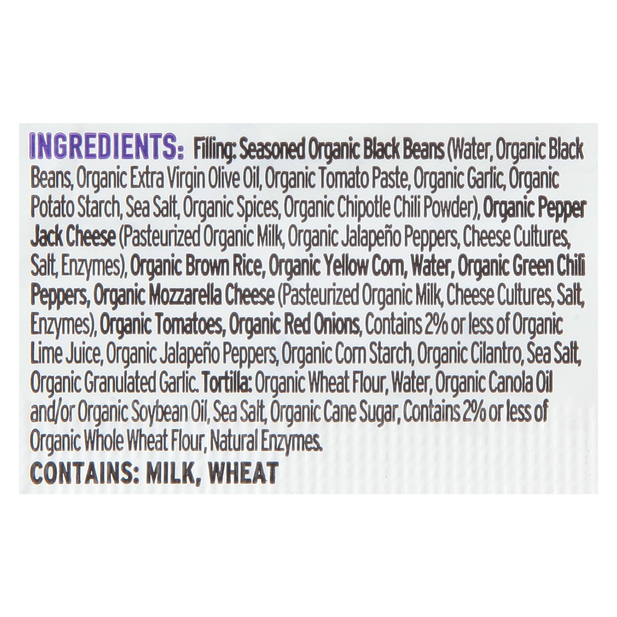 slide 11 of 13, Red's Organic Black Bean & Cheese Burrito 5 oz, 5 oz