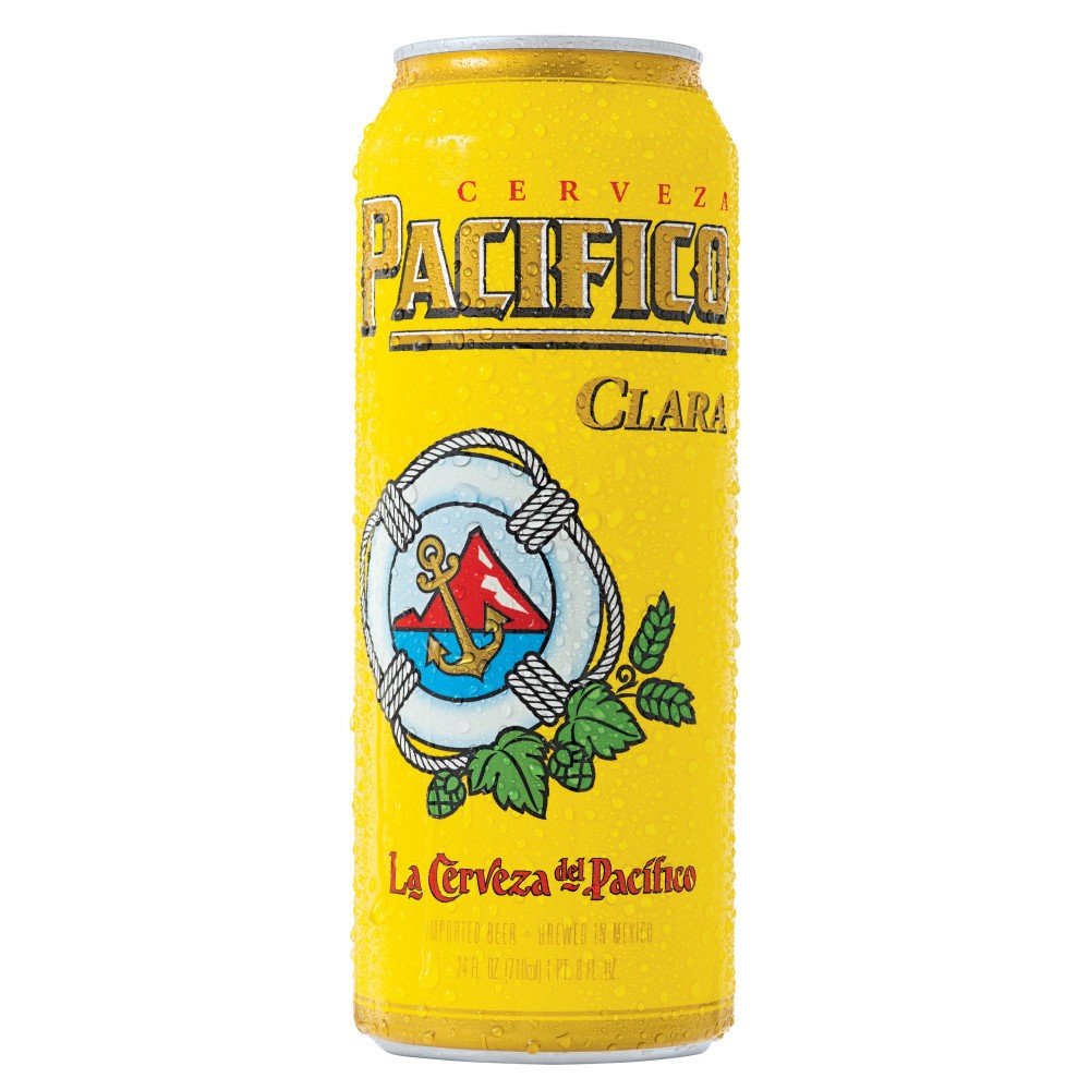 slide 1 of 4, Pacifico Clara Mexican Lager Import Beer, 24 fl oz Can, 4.4% ABV, 24 fl oz