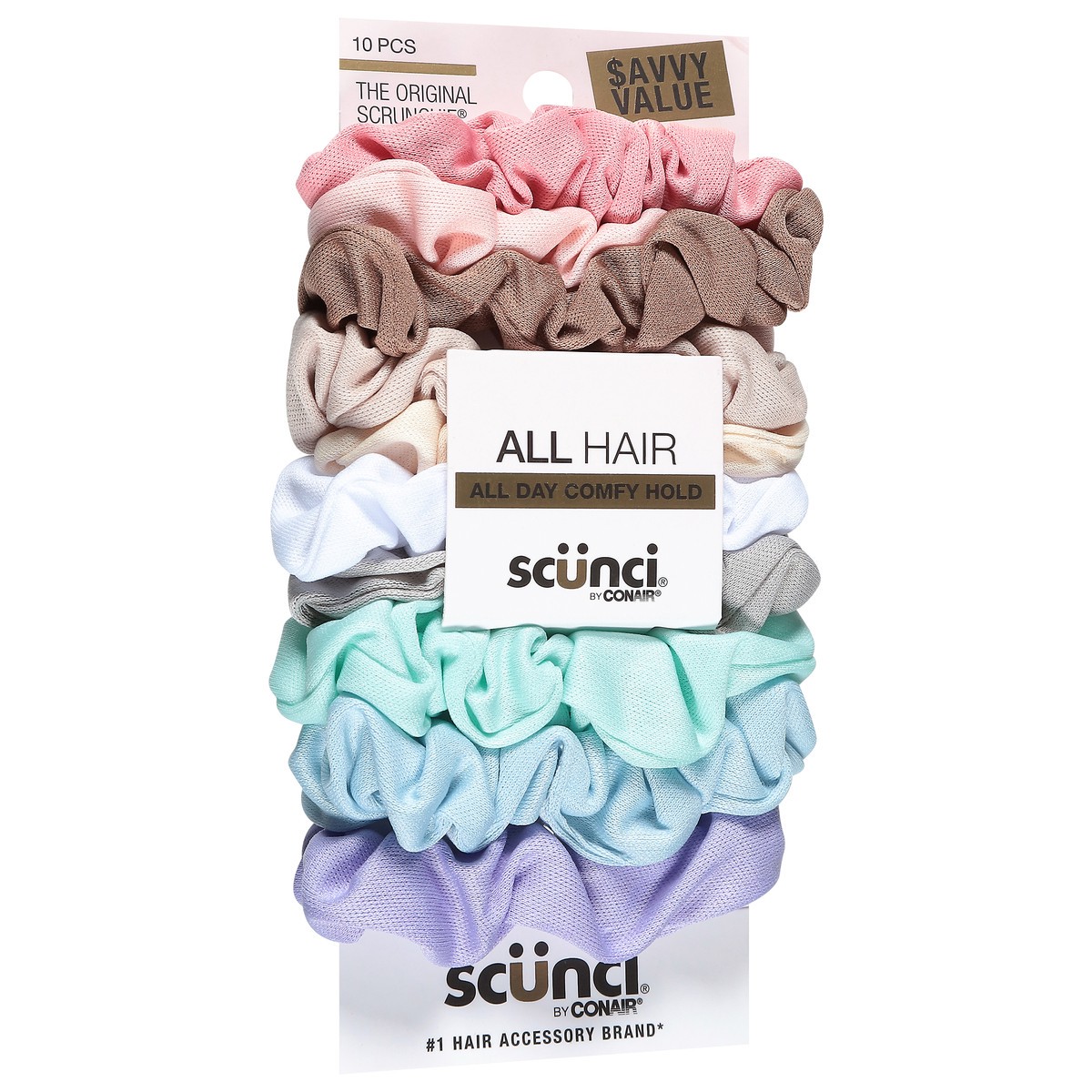 slide 2 of 11, scünci Scrunchies Value Pack, 10 ct