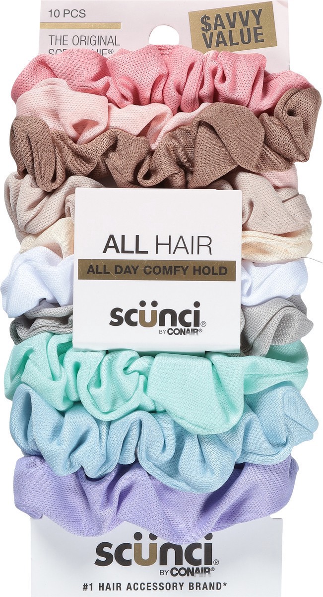 slide 4 of 11, scünci Scrunchies Value Pack, 10 ct