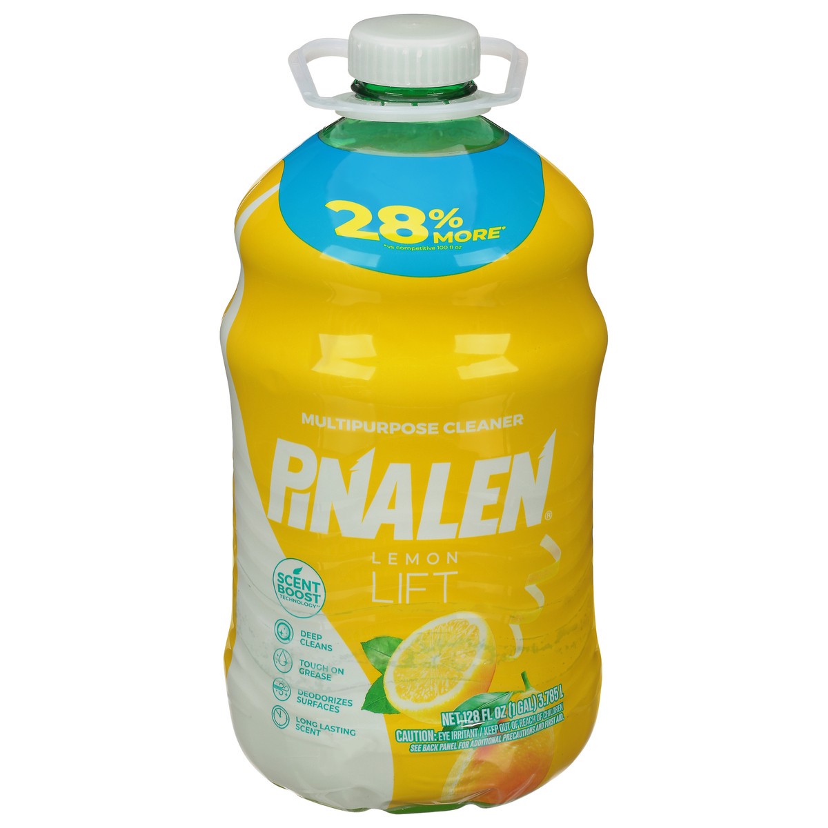 slide 1 of 9, Pinalen Max Aromas Multipurpose Cleaner W/Scentboost Lemon, 128 fl oz