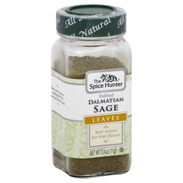 slide 1 of 1, The Spice Hunter Rubbed Dalmatian Sage Leaves, 0.4 oz