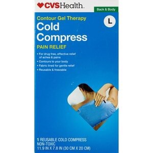 slide 1 of 1, Cvs Health Gentle Fabric Cold Compress, Large, 1 ct