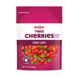 Meijer Gummi Twin Cherries Candy, 8oz