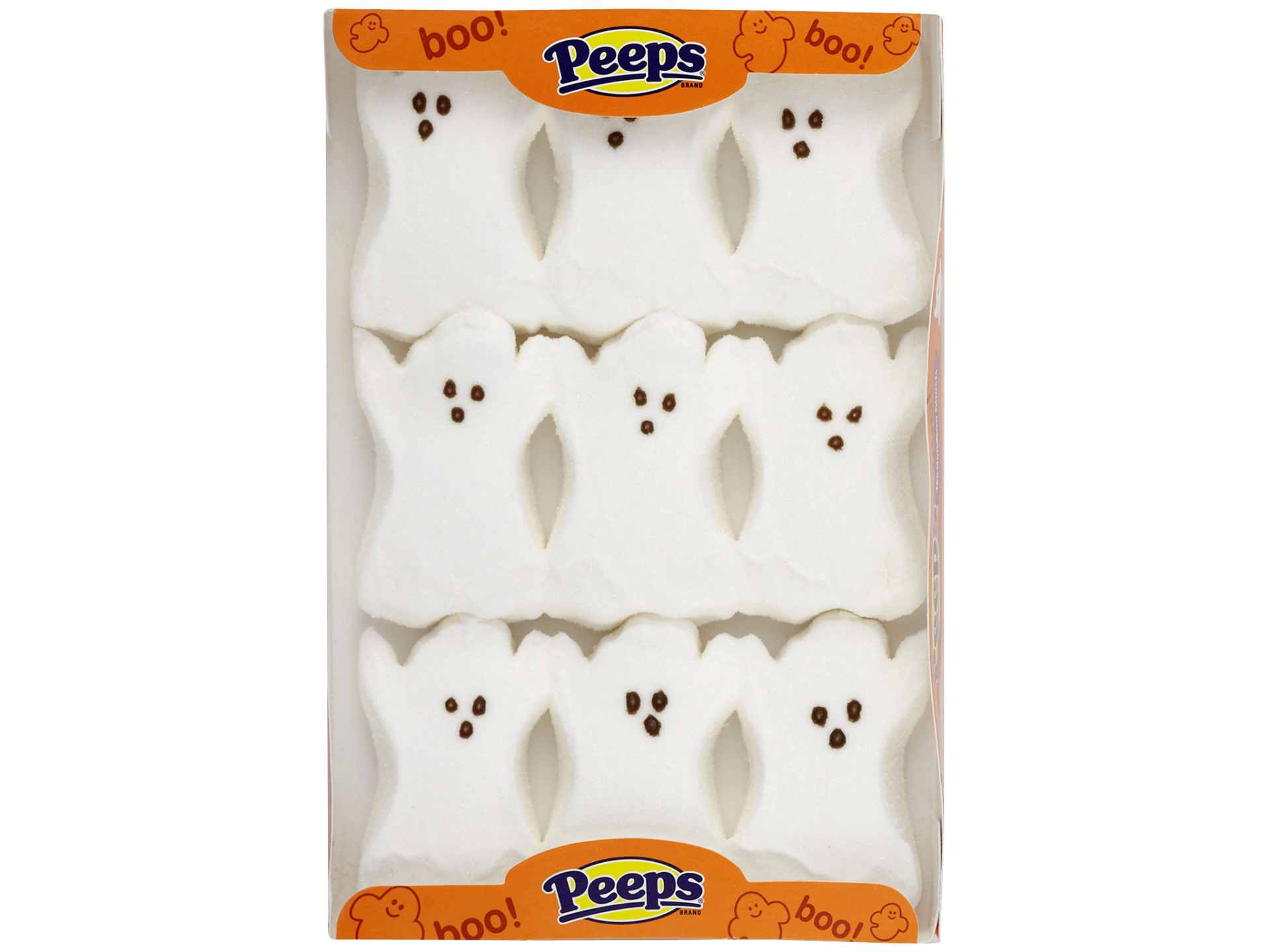 slide 1 of 1, Peeps Marshmallow Ghosts, 9 ct; 3.375 oz