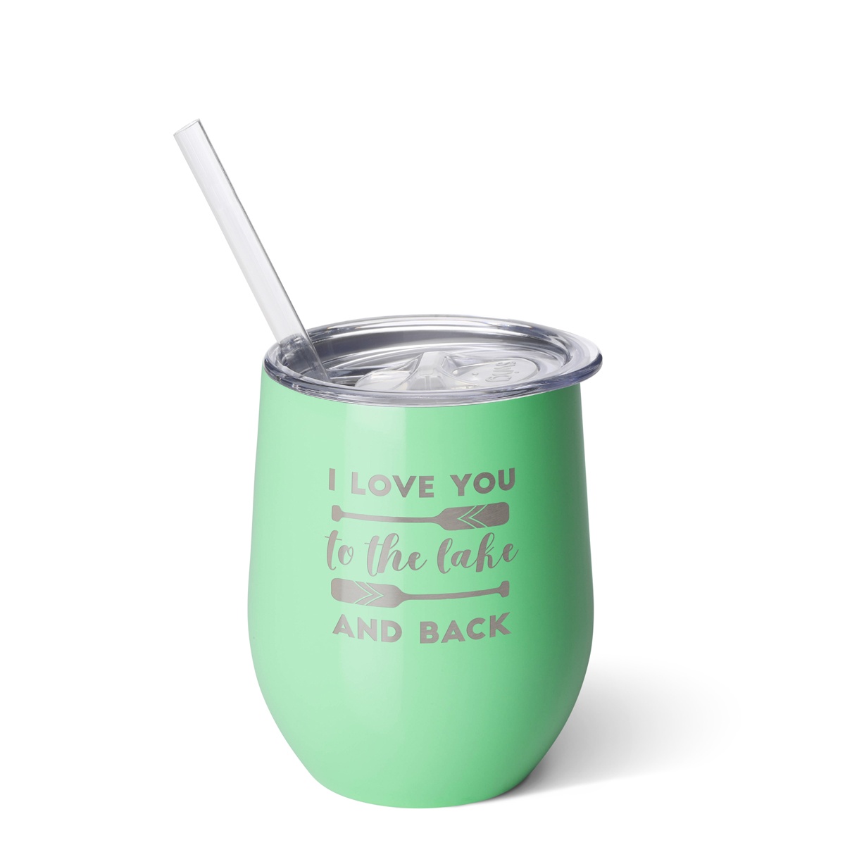 slide 1 of 1, Swig Love To The Lake And Back Wine Cup, 12 oz