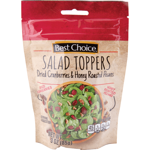 slide 1 of 1, Best Choice Salad Toppers Dried Cranberry and Honey Roasted Pecans, 3 oz