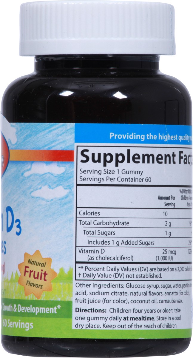 slide 8 of 9, Carlson Kids Vitamin D3 Gummies, 60 ct