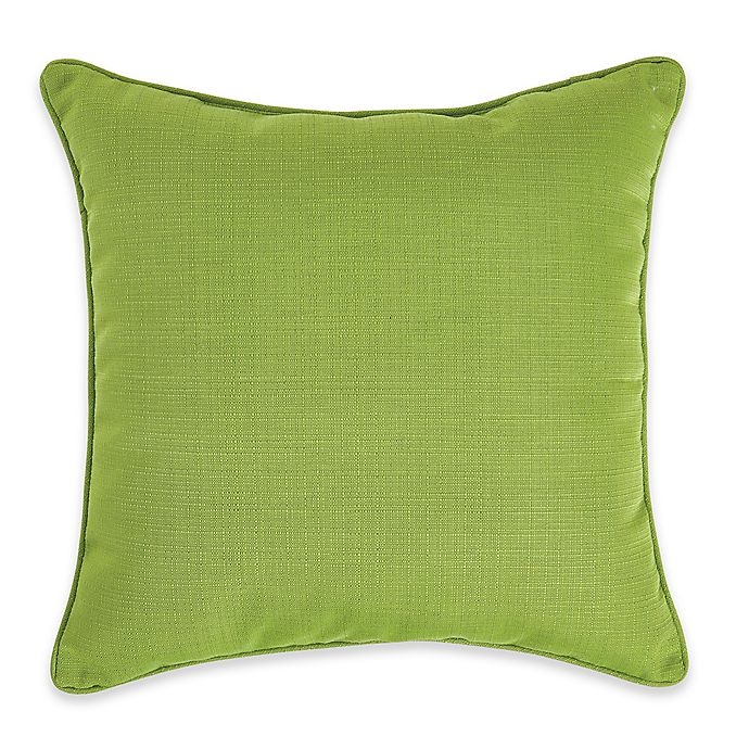 slide 1 of 1, Destination Summer Medford Solid Square Square Throw Pillow - Lime, 19 in