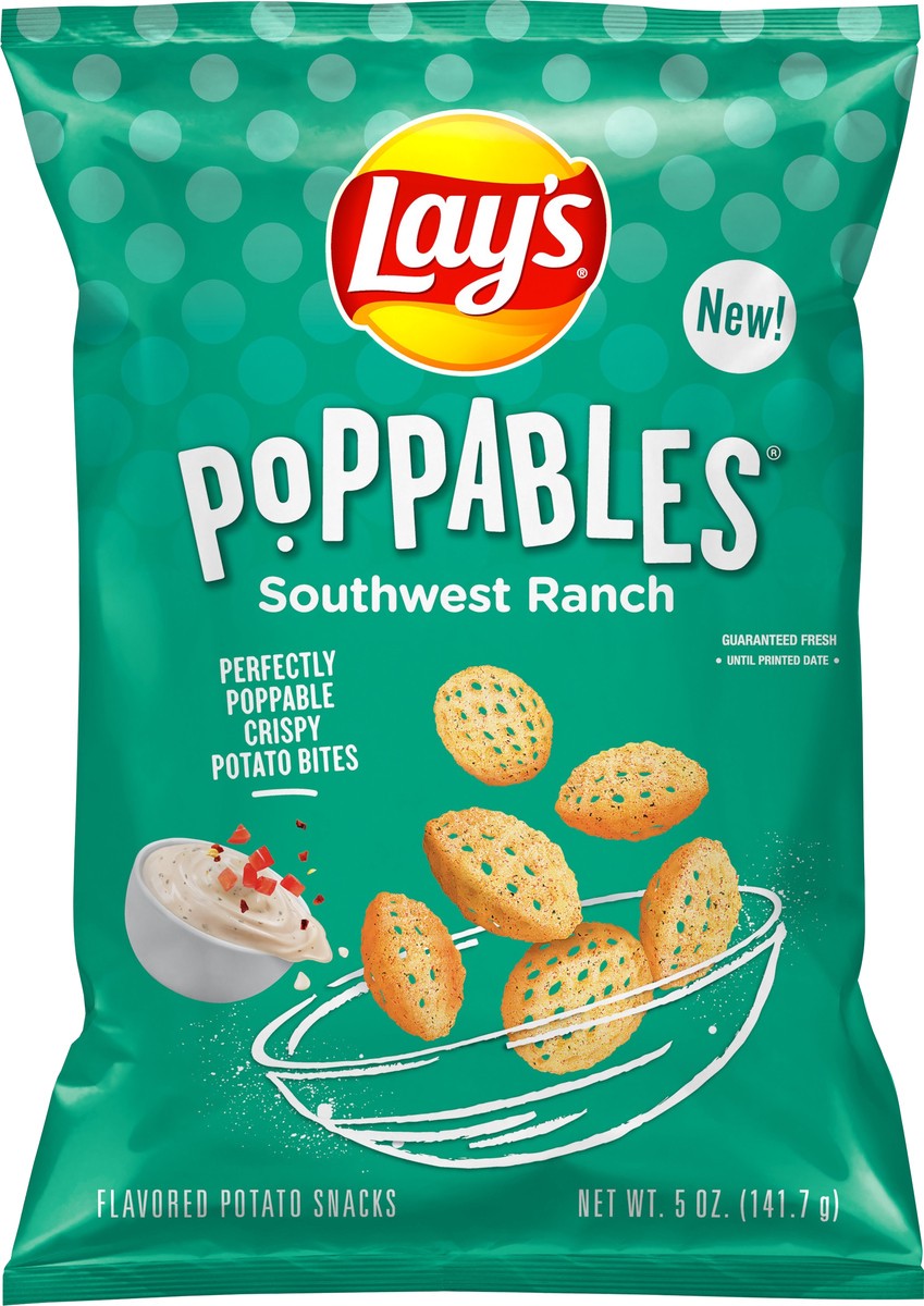 slide 2 of 6, Lay's Poppables Potato Snacks Southwest Ranch Flavored 5 Oz, 5 oz