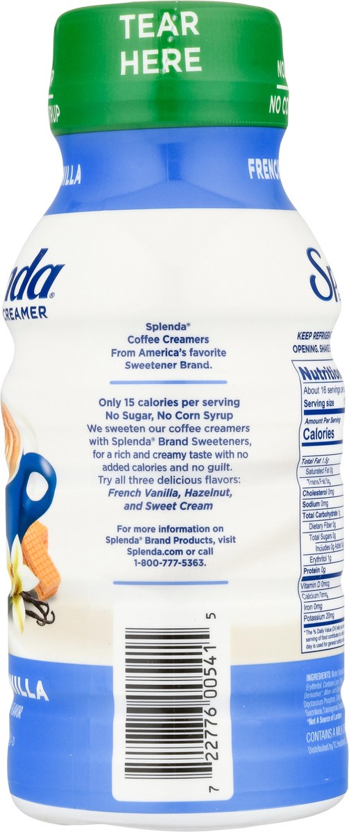 slide 9 of 12, Splenda French Vanilla Coffee Creamer - 8 oz, 8 oz