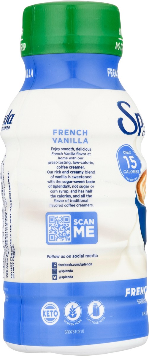 slide 6 of 12, Splenda French Vanilla Coffee Creamer - 8 oz, 8 oz