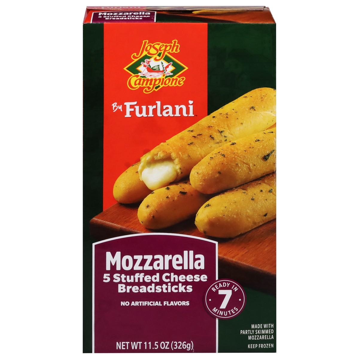 slide 1 of 9, Joseph Campione 5 Stuffed Cheese Mozzarella Breadsticks 11.5 oz, 11.50 ct