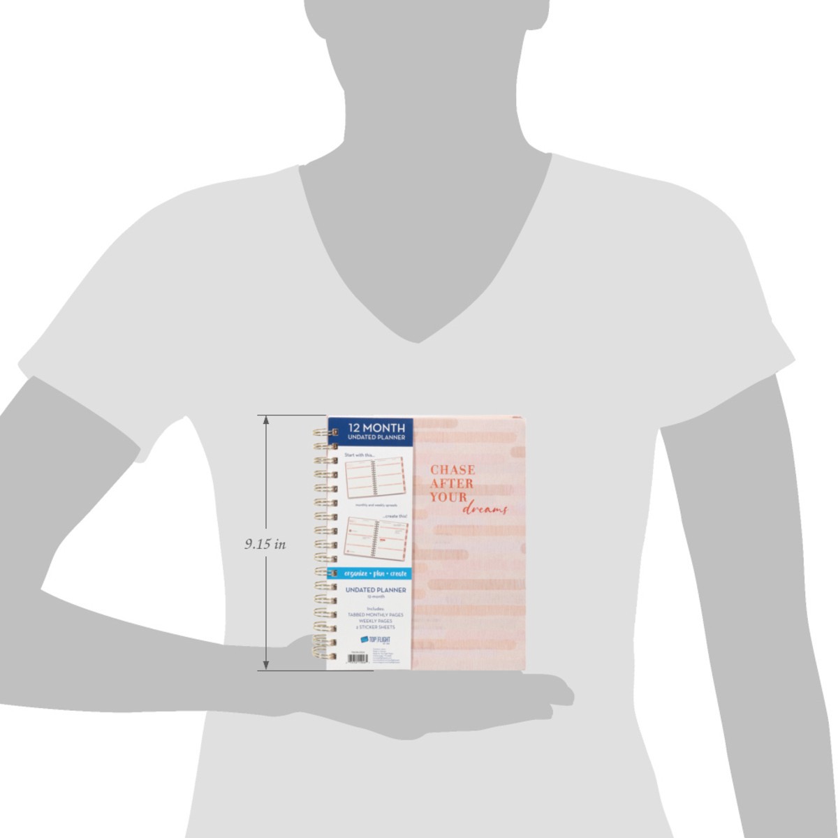 slide 11 of 12, Top Flight 12 Month Planner 1 ea, 1 ct