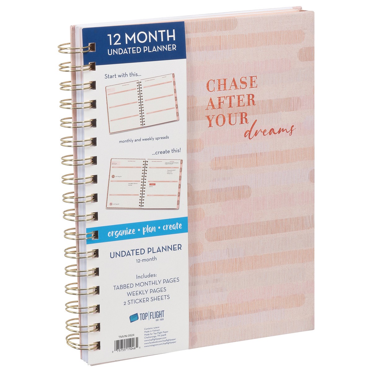 slide 6 of 12, Top Flight 12 Month Planner 1 ea, 1 ct