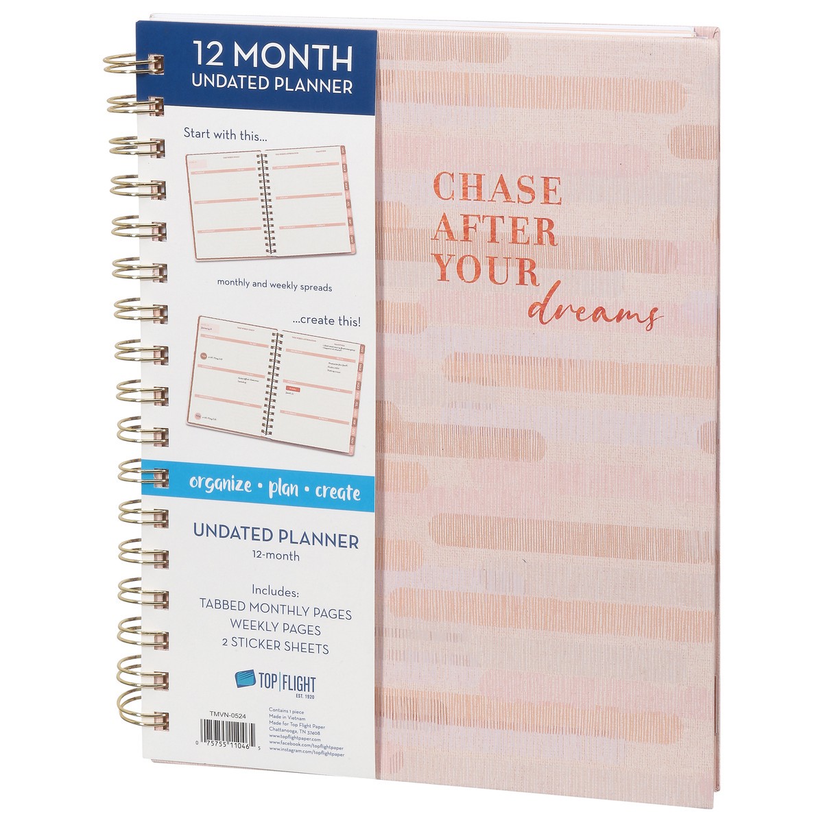 slide 3 of 12, Top Flight 12 Month Planner 1 ea, 1 ct