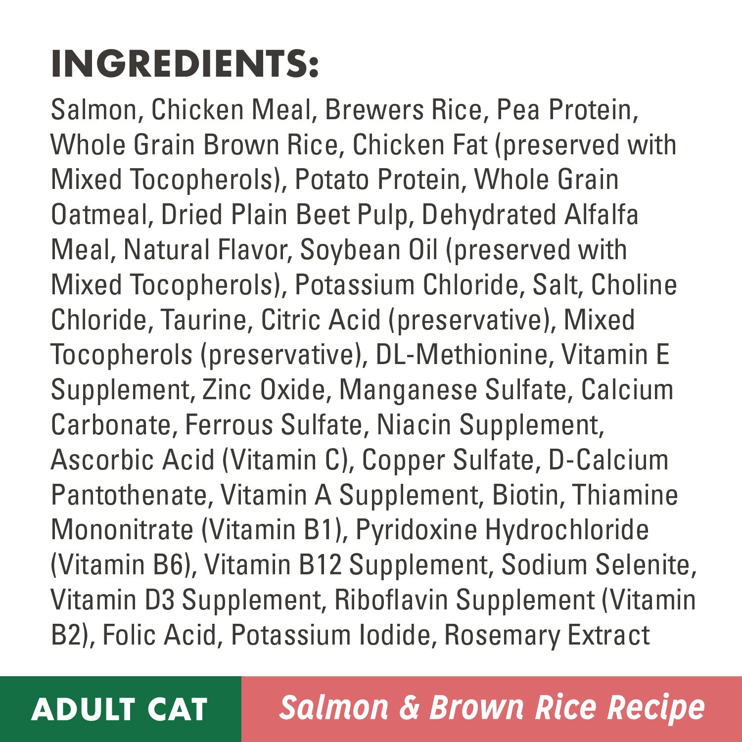 slide 5 of 5, Nutro Wholesome Essentials Adult 1+ Years Natural Salmon & Brown Rice Recipe Cat Food 5 lb, 5 lb