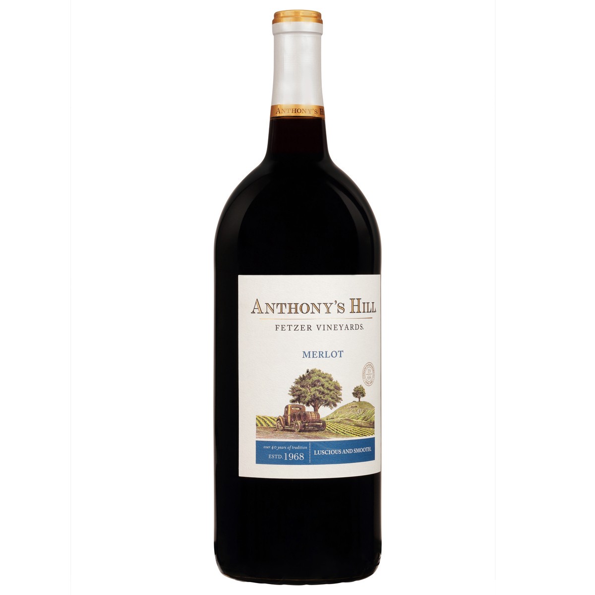 slide 8 of 12, Anthonys Hill Anthony's Hill Merlot, 1.50 liter