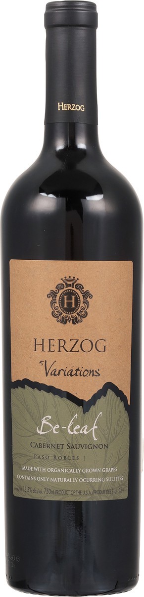 slide 3 of 11, Herzog Variations Be-Leaf Cabernet Sauvignon 750 ml, 750 ml