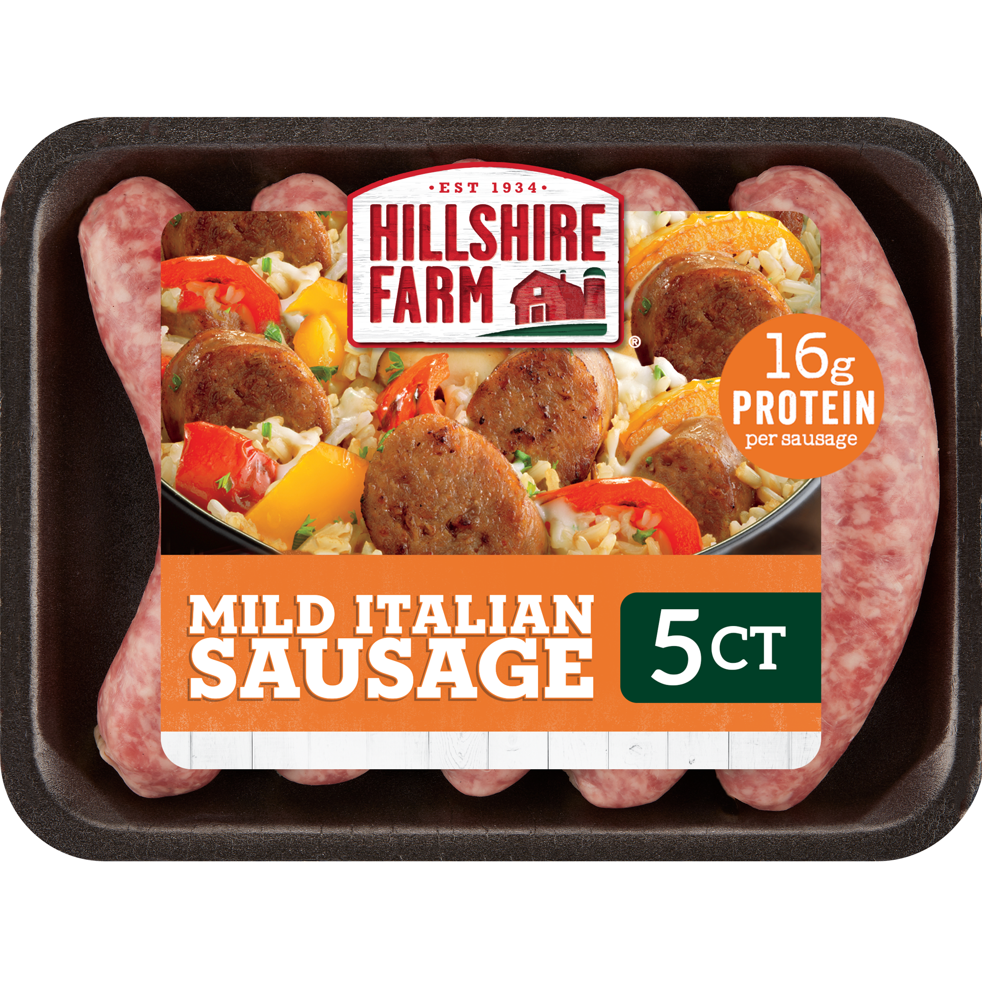 slide 1 of 8, Hillshire Farm Mild Italian Pork Sausage Links, 19 oz, 53.84 g