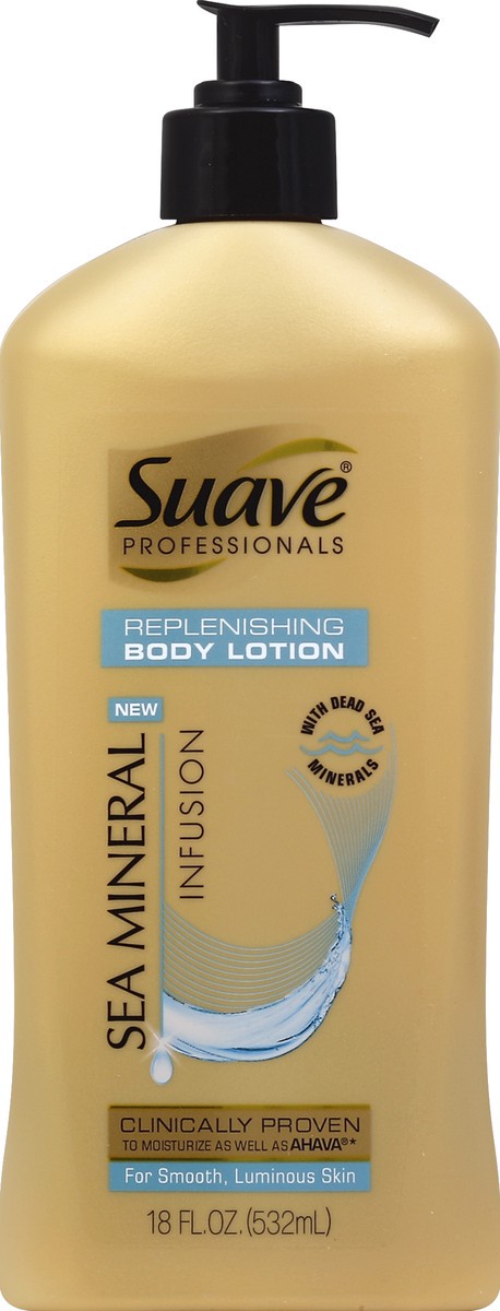 slide 2 of 2, Suave Professionals Body Lotion Sea Mineral Infusion, 18 oz, 18 fl oz