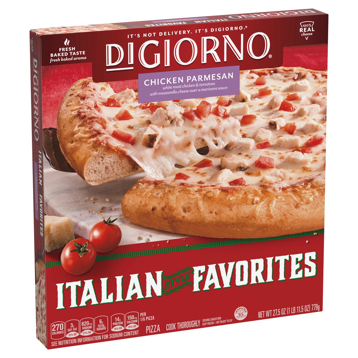 slide 1 of 10, DiGiorno Pizza, 27.5 oz