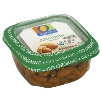 slide 1 of 1, O Organics Almonds Raw Unsalted, 7.25 oz