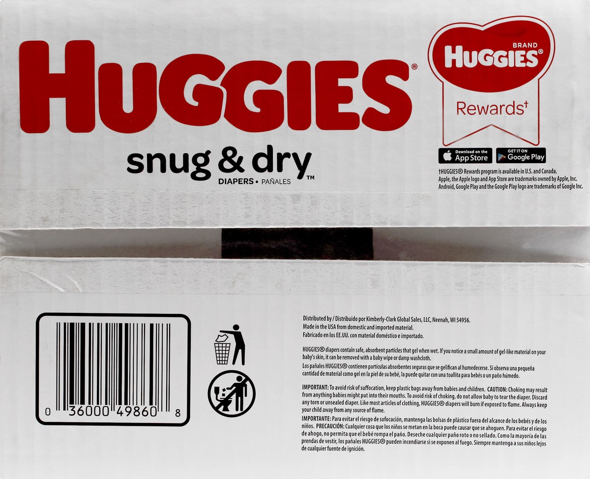 slide 2 of 6, Huggies Snug & Dry Diapers 72 ct, Size 5