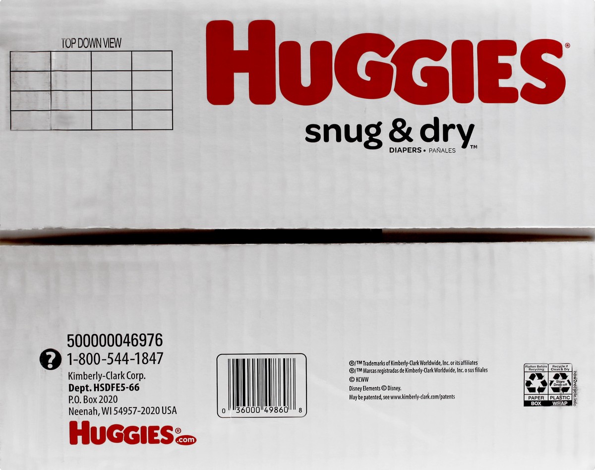 slide 4 of 6, Huggies Snug & Dry Diapers 72 ct, Size 5