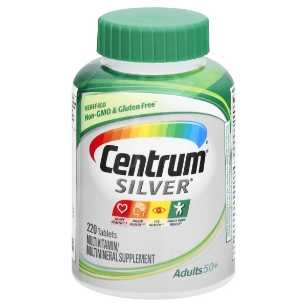 Centrum Silver Adults 50+ Multivitamin/Multimineral Dietary Supplement ...