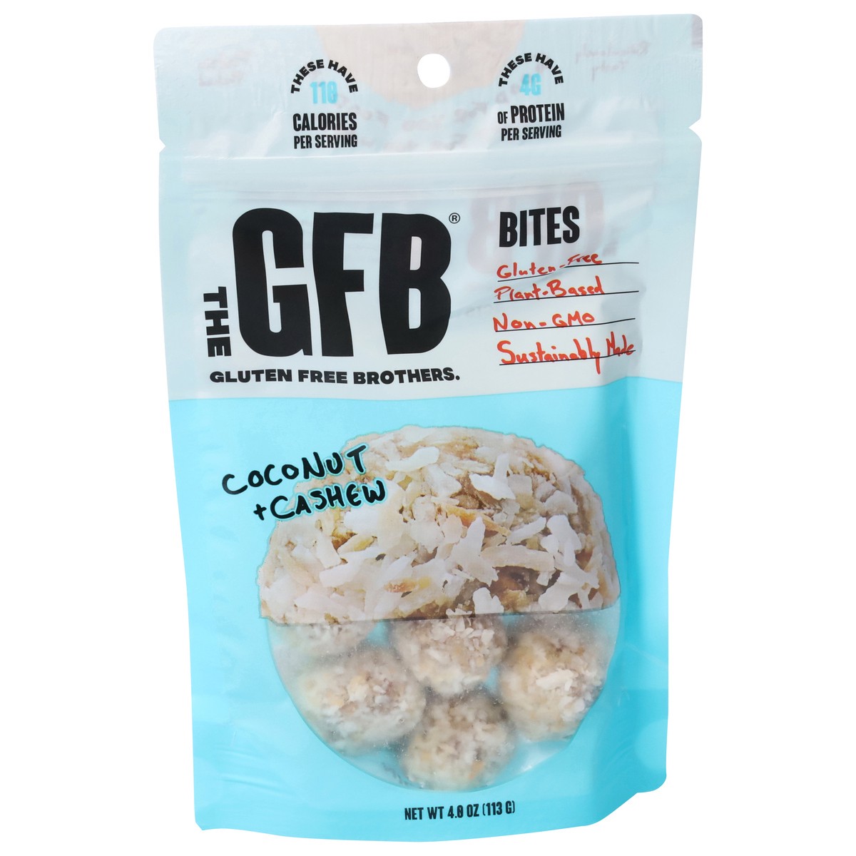 slide 2 of 9, The GFB Coconut + Cashew Bites 4.0 oz, 4 oz