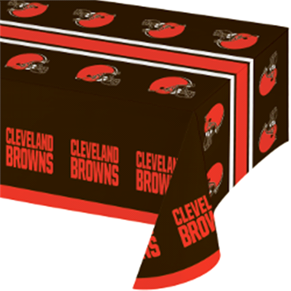 slide 1 of 1, Creative Converting Cleveland Browns Plastic Tablecover, 1 ct