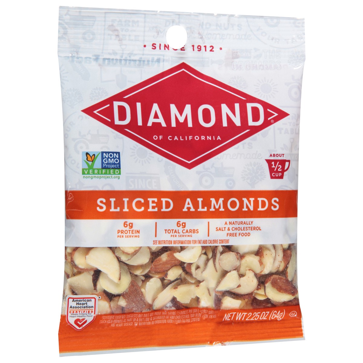 slide 2 of 9, Diamond Nuts Sliced Almonds, 2.25 oz