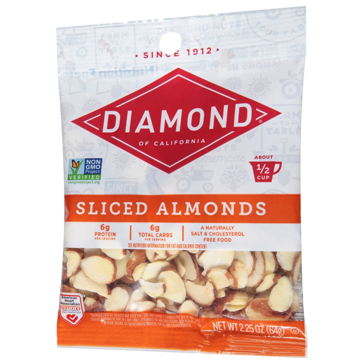 slide 3 of 9, Diamond Nuts Sliced Almonds, 2.25 oz
