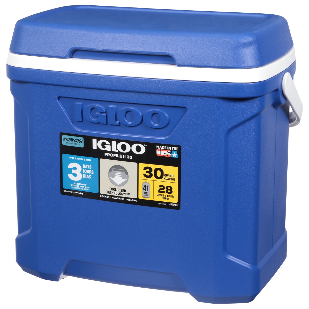 slide 2 of 4, Igloo 30 Quart Blue Profile II Cooler 1 ea, 1 ct