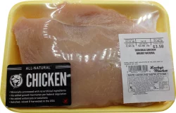 All Natural Thin Sliced Boneless Chicken Breast