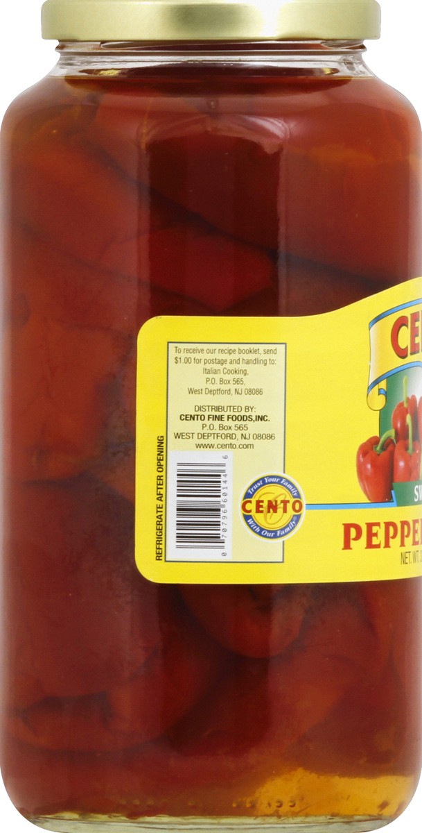 slide 3 of 6, Cento Sweet Red Peppers, 32 fl oz