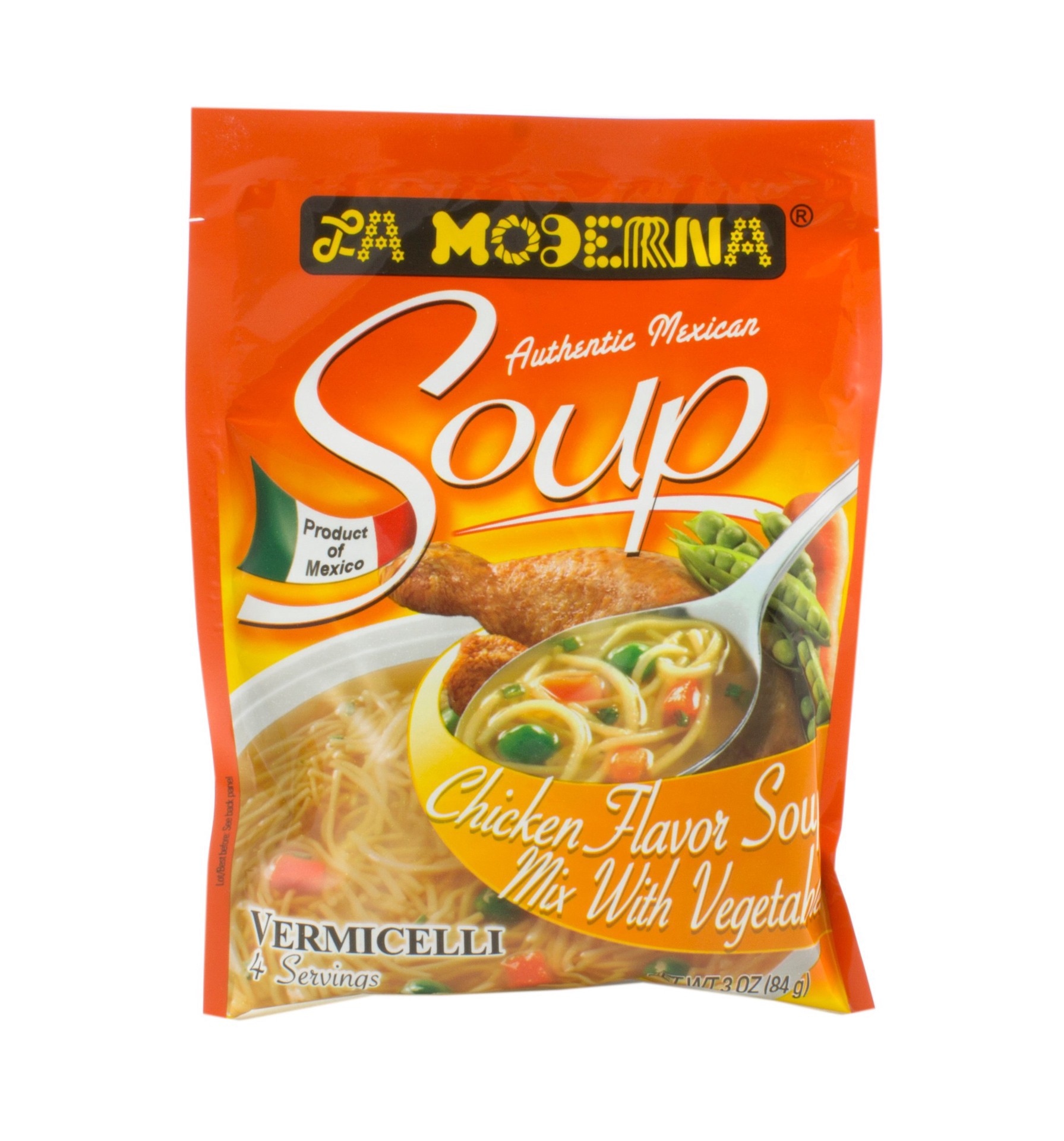 slide 1 of 1, La Moderna Chicken Flavor Soup Mix with Vegetables, 3 oz