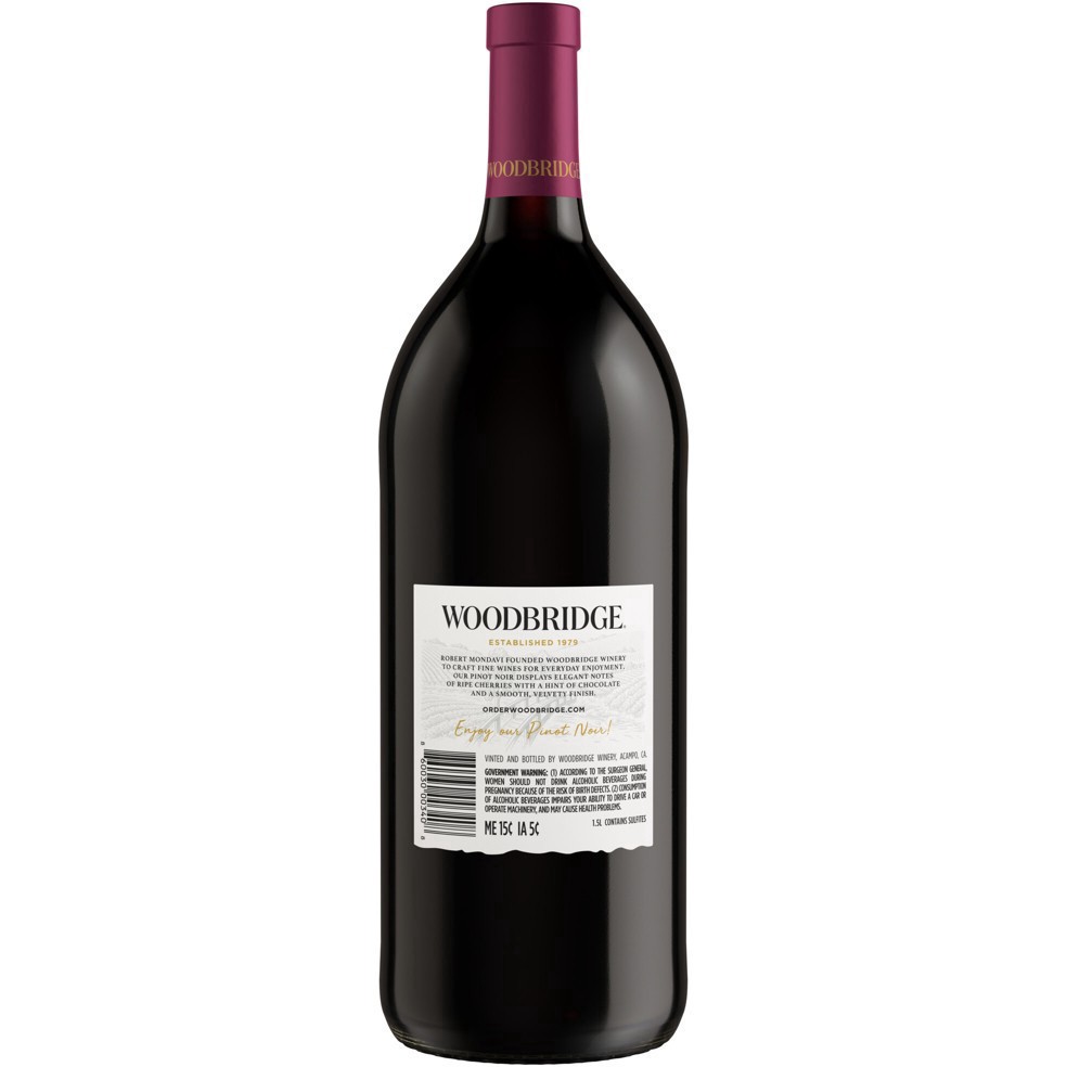 slide 9 of 26, Woodbridge by Robert Mondavi Pinot Noir Red Wine, 1.5 L Bottle, 50.72 fl oz