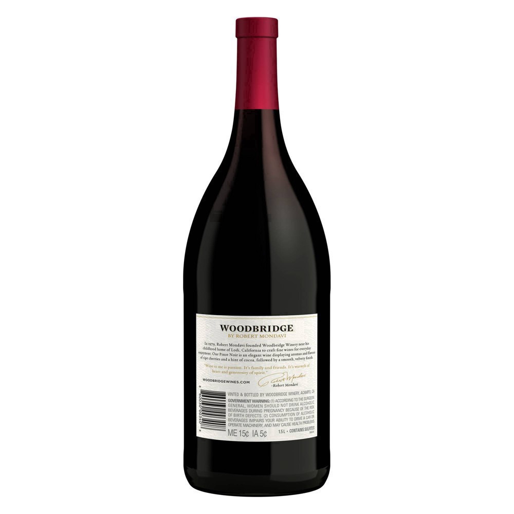 slide 15 of 26, Woodbridge by Robert Mondavi Pinot Noir Red Wine, 1.5 L Bottle, 50.72 fl oz