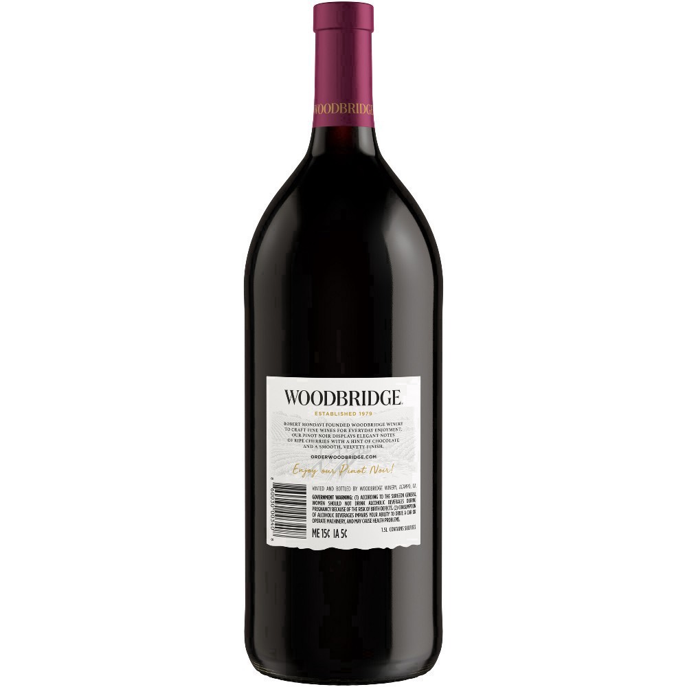 slide 5 of 26, Woodbridge by Robert Mondavi Pinot Noir Red Wine, 1.5 L Bottle, 50.72 fl oz