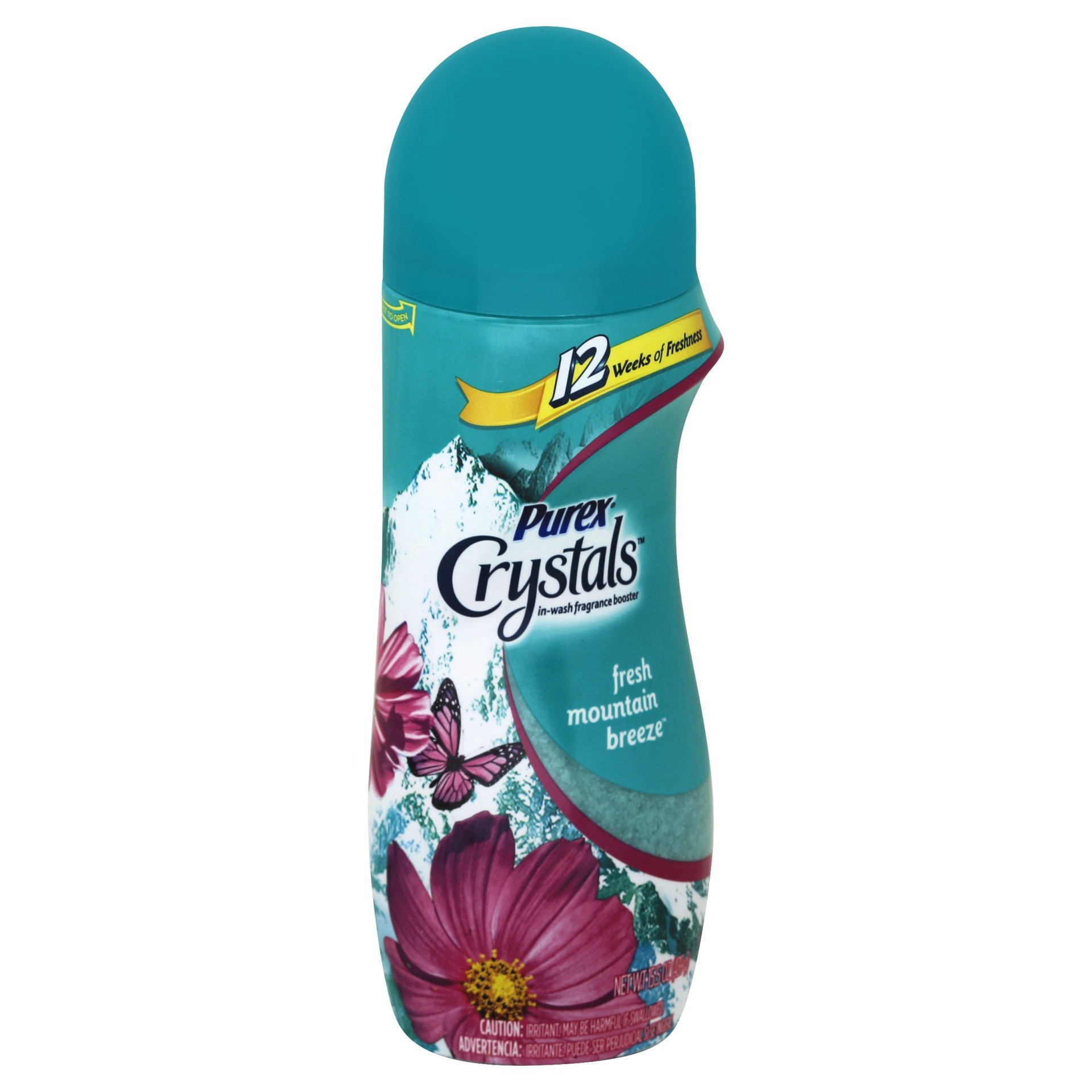 slide 1 of 2, Purex Crystals Fresh Mountain Breeze In-Wash Fragrance Booster, 15.5 oz