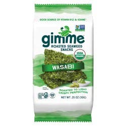 gimMe Roasted Organic Wasabi Flavor Seaweed Snacks 0.35 oz