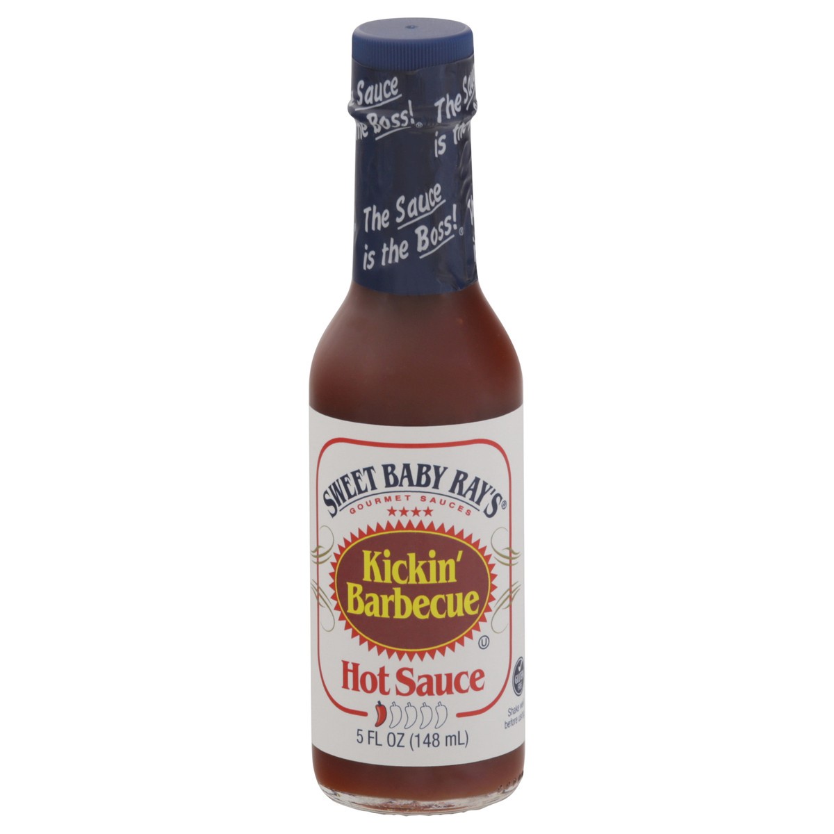 slide 1 of 11, Sweet Baby Ray's Kickin' Barbecue Hot Sauce 5 fl oz, 5 fl oz