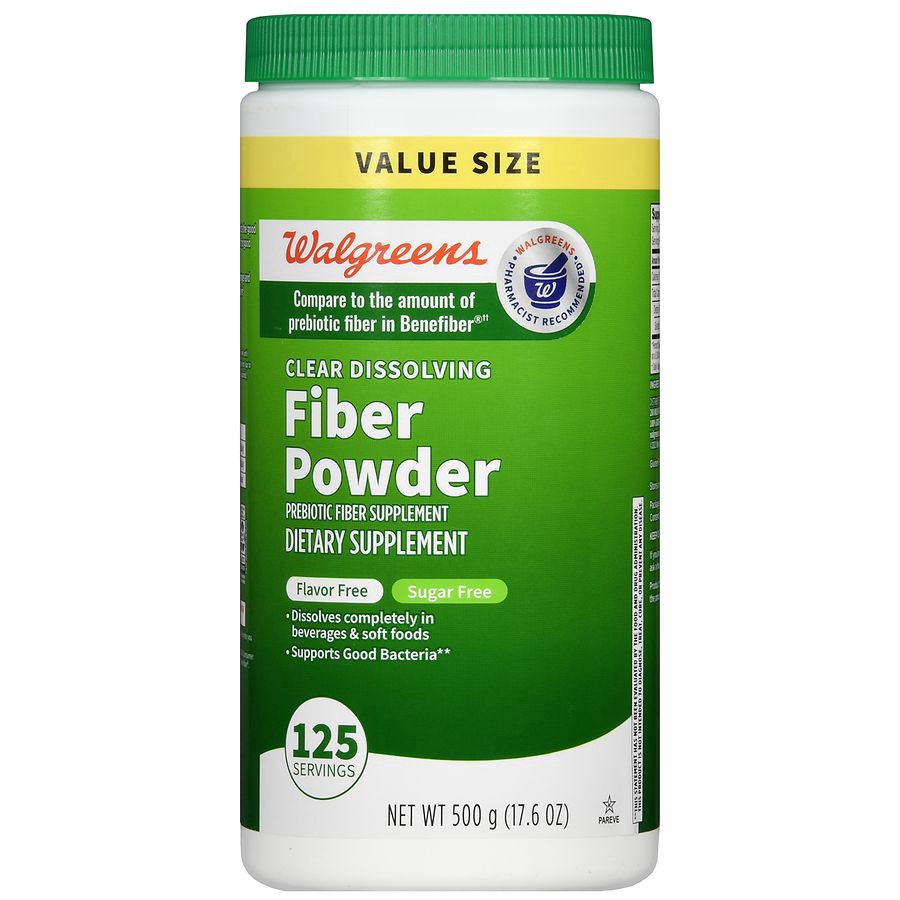 slide 5 of 5, Walgreens Clear Soluble Fiber Powder, 16.7 oz