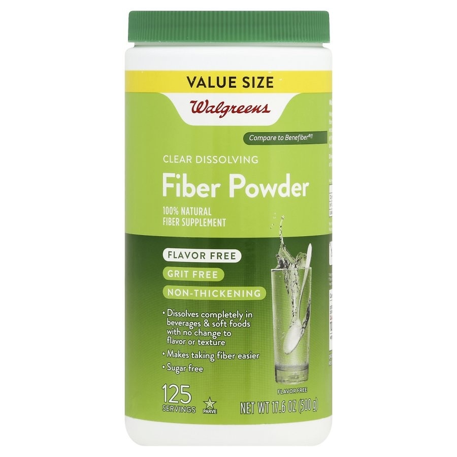 slide 1 of 1, Walgreens Clear Soluble Fiber Powder, 16.7 oz